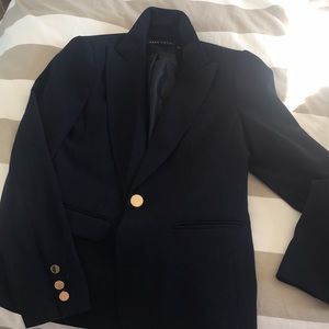 Navy blazer gold buttons size 6